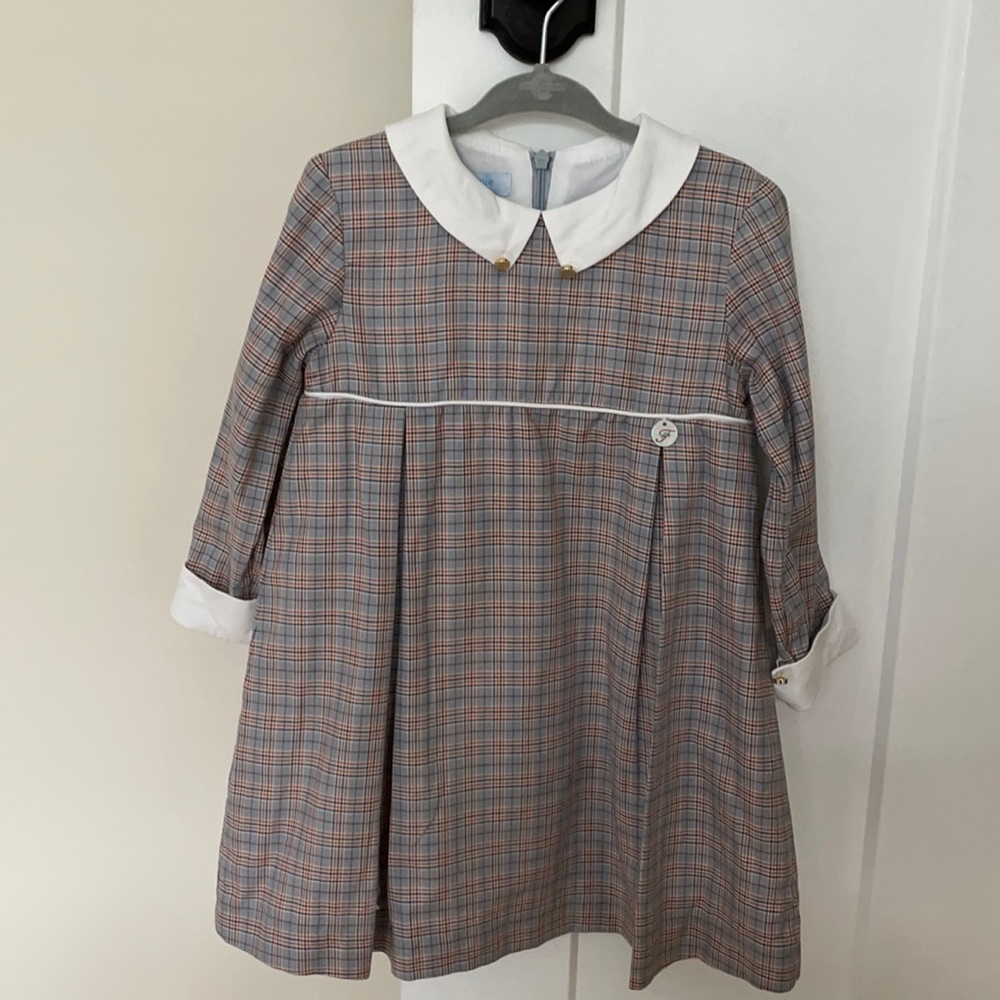 Foque Girls Plaid Dress